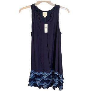 NWT Maeve Anthropologie Festivity Embellished Swing Dress Size 2